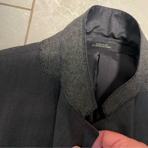 Ermenegildo Zegna Mens Gray 100% Wool Blazer/Sport Coat- Size 46 L (Read) - Picture 9 of 15